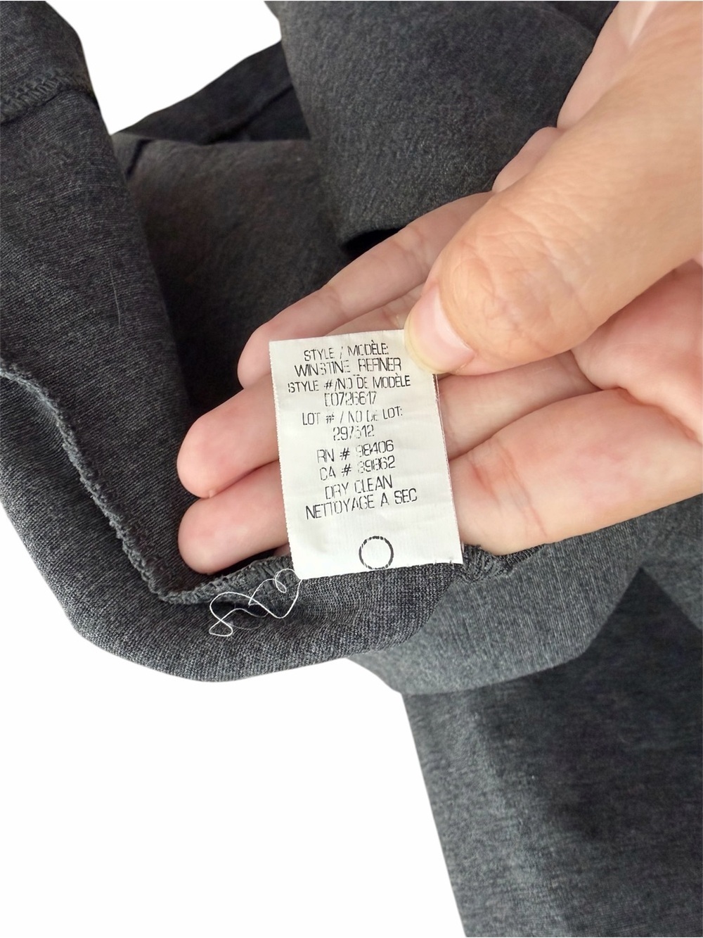Theory Winstine Refiner Classic Short-Sleeve Gray Sheath Dress with Front Slit - Picture 7 of 11